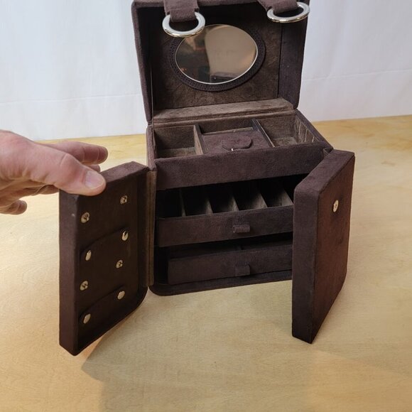 Jewelry Box - Faux Suede - Unique and Stylish! - Picture 6 of 16